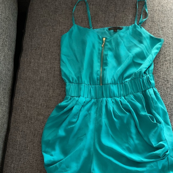 Lucca Couture - Teal Romper - Picture 1 of 3